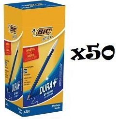 BOLIG BIC X 50 T/G AZUL OPACA