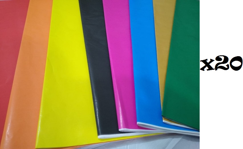 PAPEL AFICHE COL PAQ X 20
