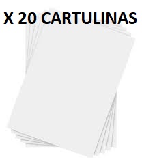 CARTULINA BCA PAQ X 20 