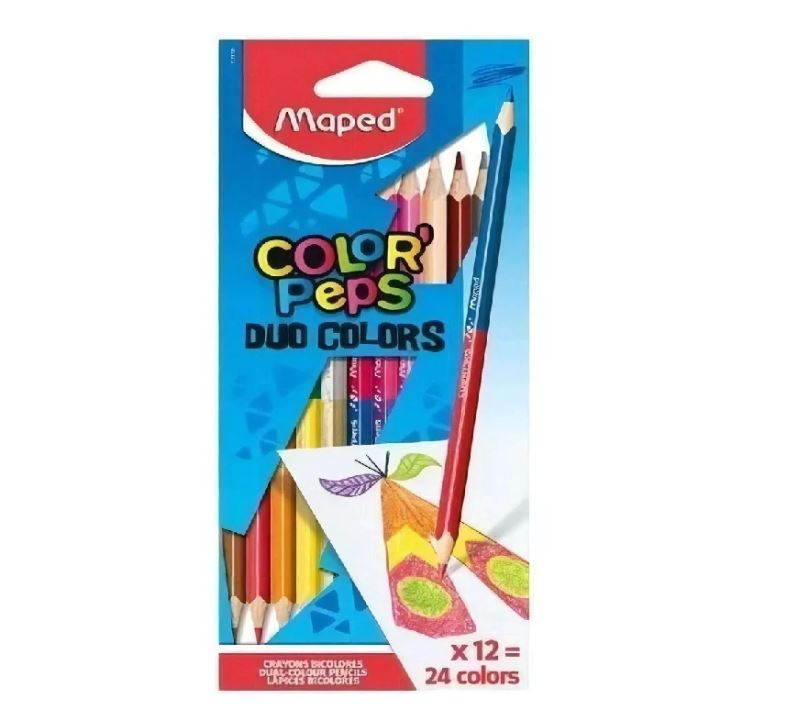 LAP MAPED X 12 L BICOLOR