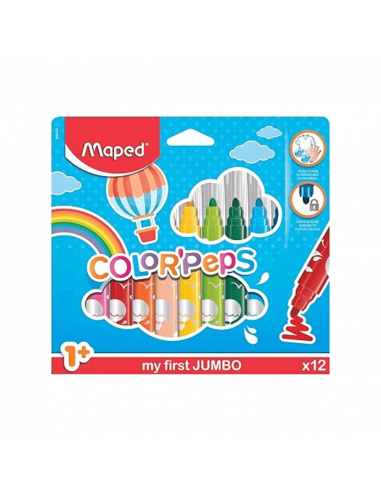 MARC X 12 MAPED COLOR PEPS JUMBO                           