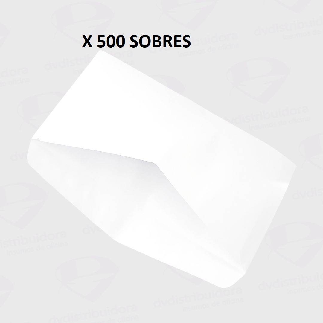 CAJA SOBRES OF INGLES X 500 BCO                   