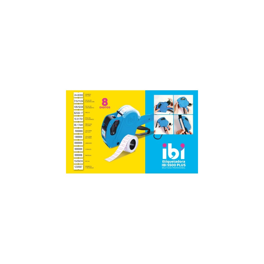 MAQUINA ETIQUETADORA PRECIO IBI 5500 PLUS