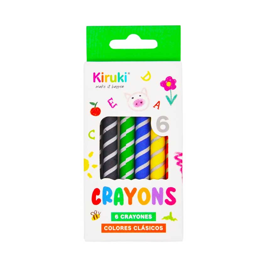 CRAYON KIRUKI X 6 FINO CORTO