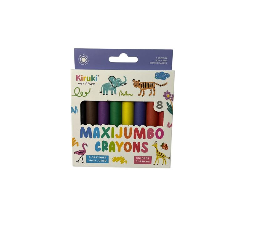 CRAYON KIRUKI X 8 GSO MAXI JUMBO