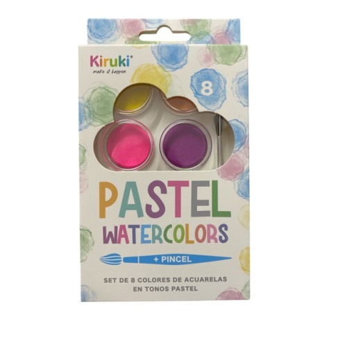 ACUARELAS X 8 KIRUKI PASTEL
