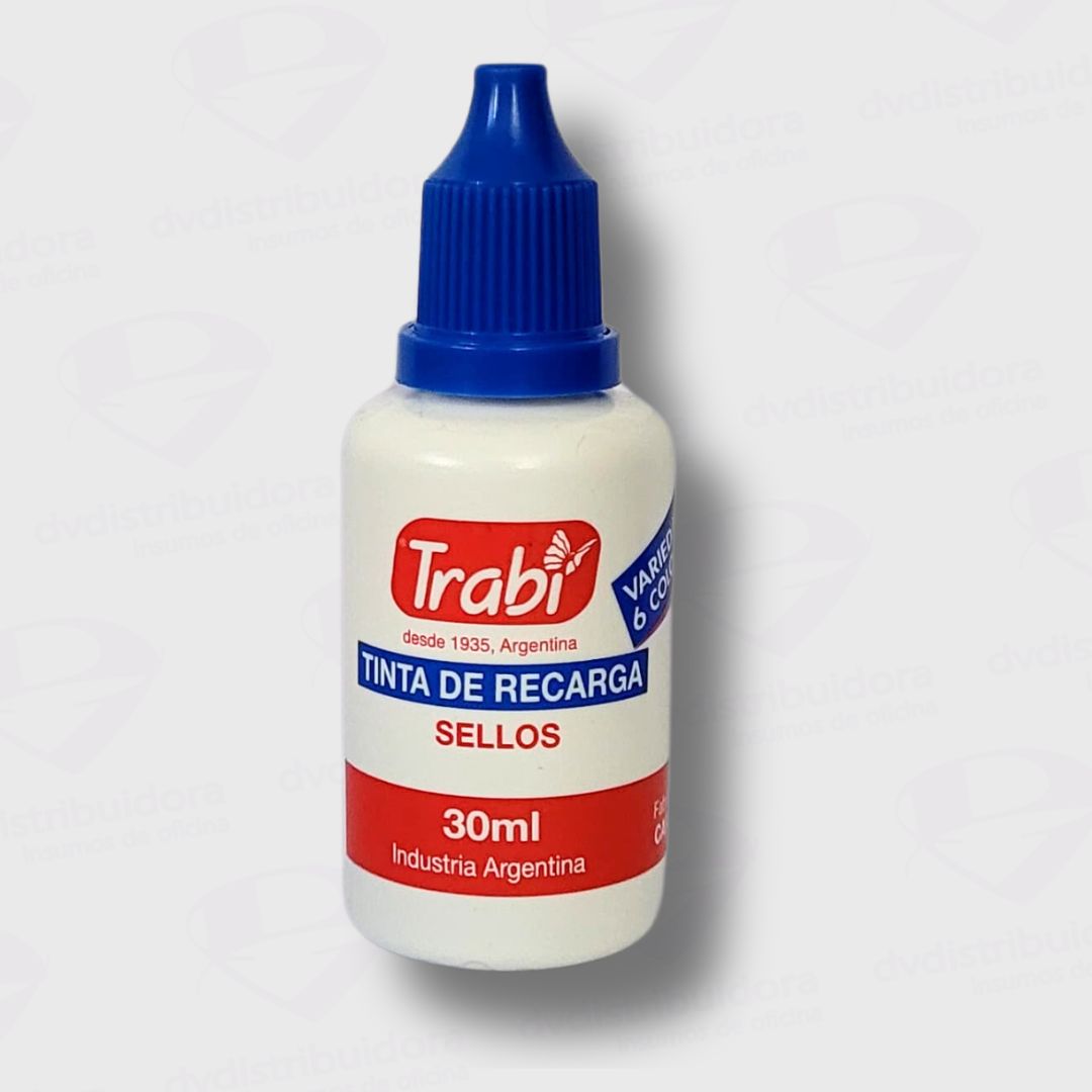 TINTA P/SELLO TRABI AZUL                         