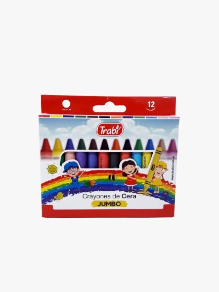 CRAYON TRABI X 12 FINO LARGO CERA  