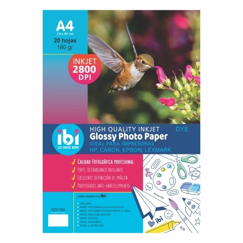 PAP FOTOGRAF X 180 GRS INKJET IBI                           
