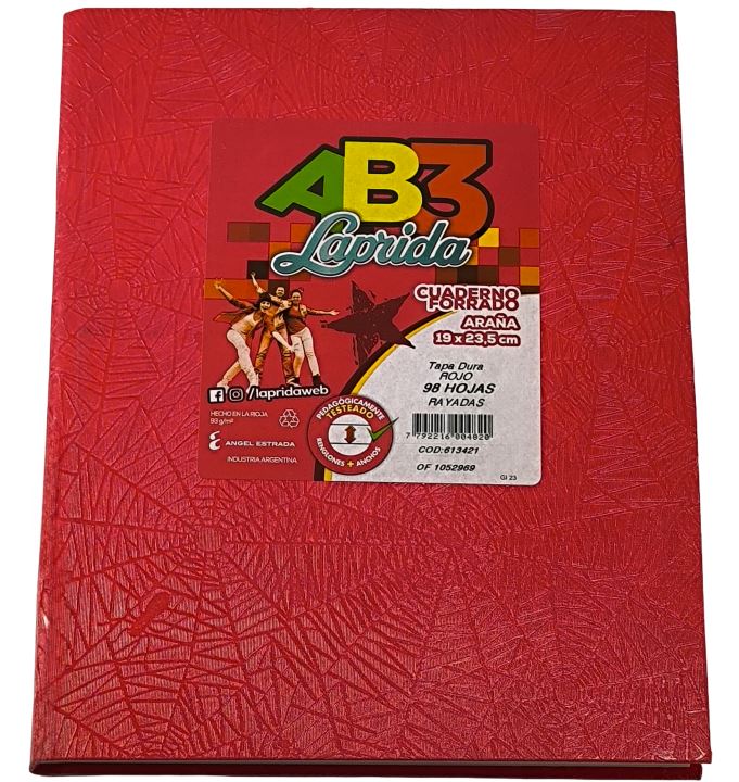 CUAD LAPRIDA AB3 T/D X 98 RAY ROJO 