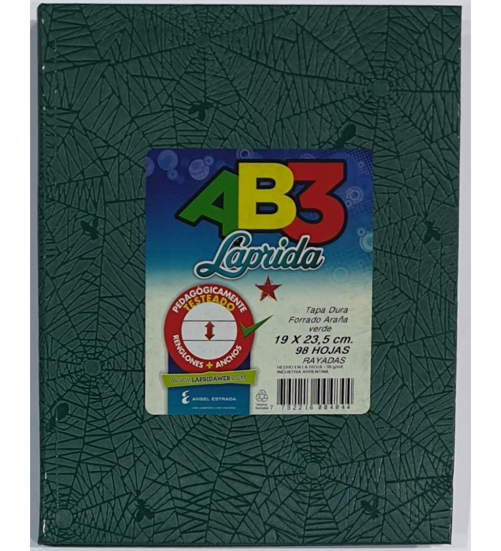 CUAD LAPRIDA AB3 T/D X 98 RAY VERDE 