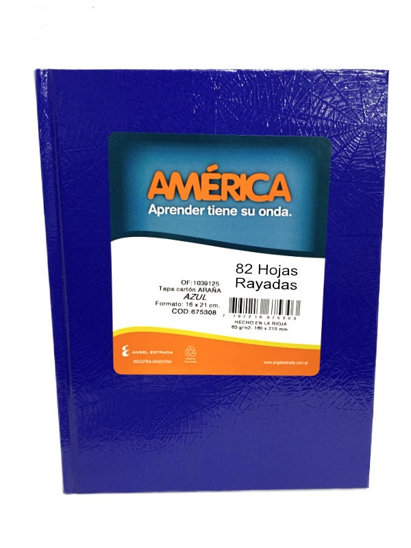 CUAD AMERIC T/D X 82 RAY AZUL                    