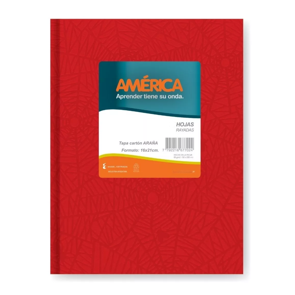 CUAD AMERICA T/D X 82 RAY ROJO 