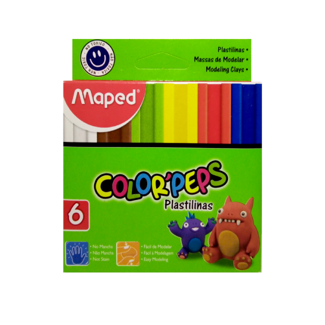 PLASTILINA X 6 MAPED