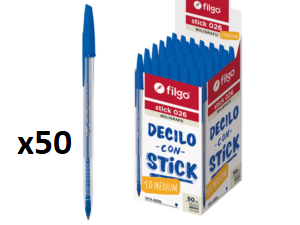 BOLIG FILGO X 50 T/G AZUL TRANSP