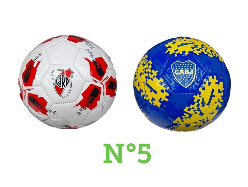 PELOTA CUERO Nº 5 BOC/RIV/MUNDIAL/ETC